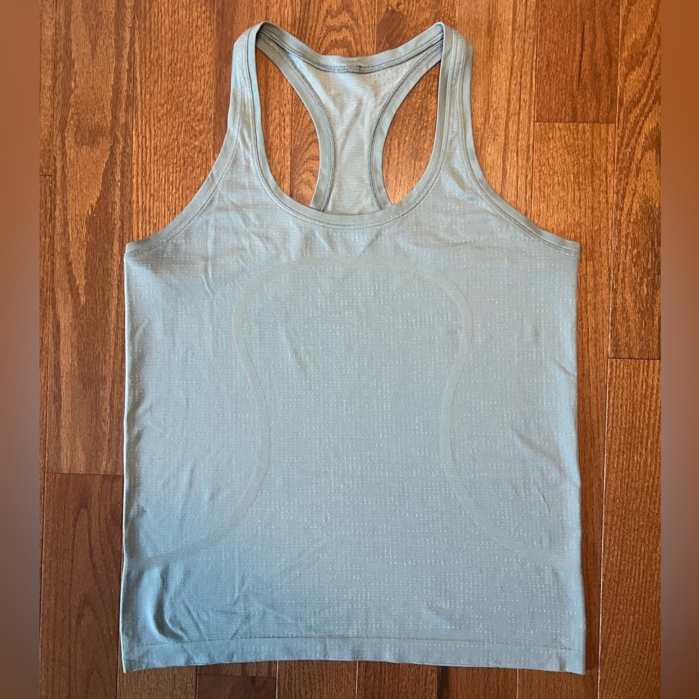 Lululemon Athletica Sky Blue Swiftly Racerback Tank Top Hip Length